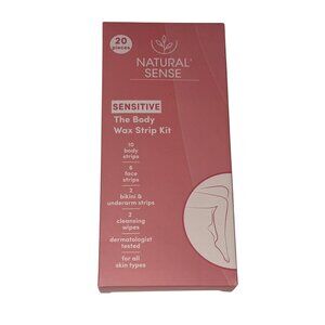 Natural Sense Sensitive Body Wax Strip Kit 20 Pieces
